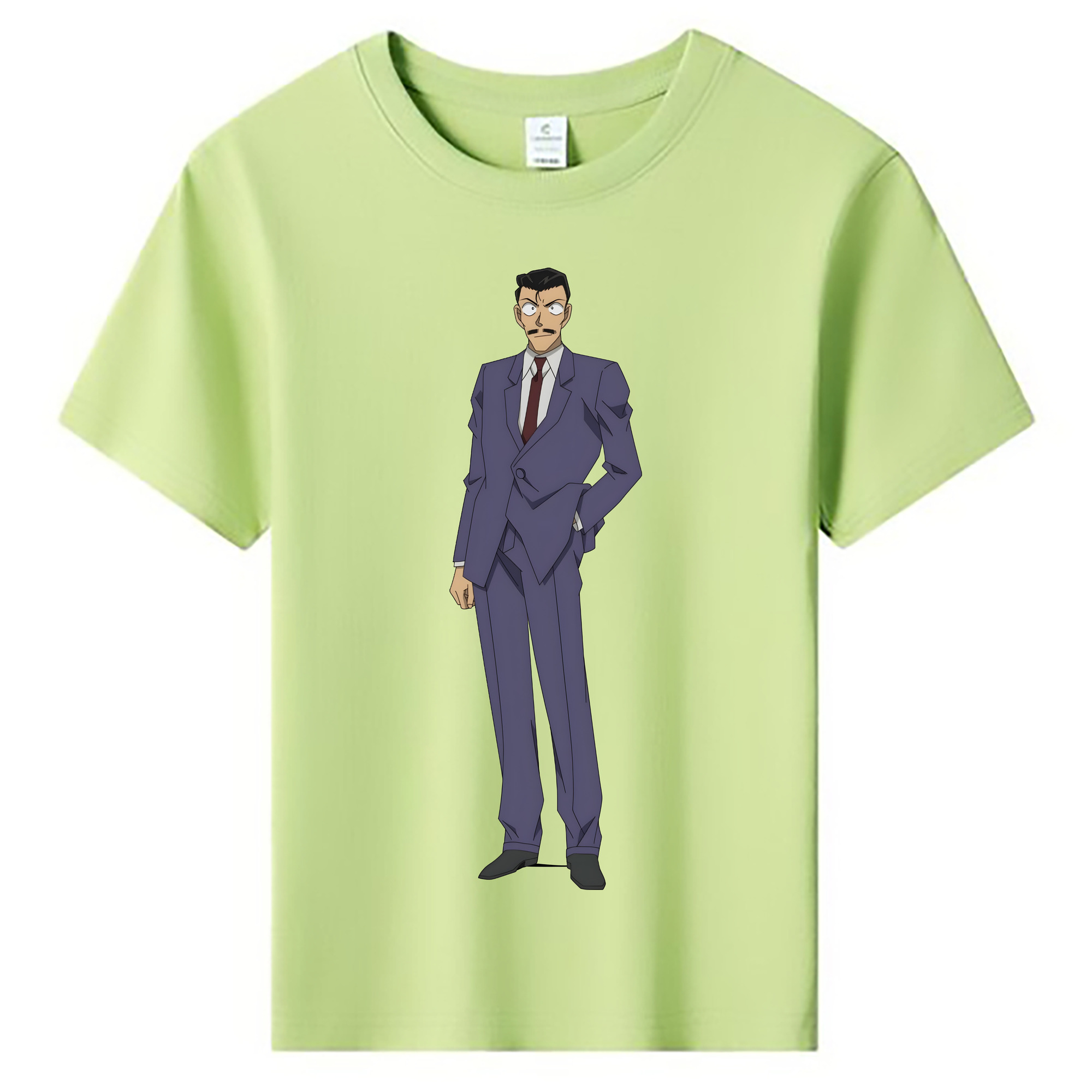 （画像用） 名探偵コナン 毛利 小五郎 もうり こごろう Detective Conan 綿100％キッズTシャツ（フロントプリント）